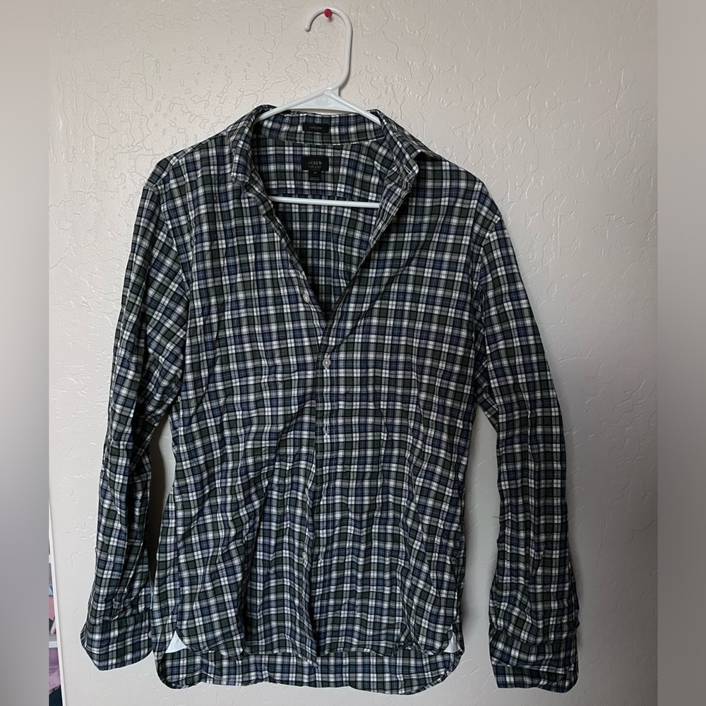J. Crew checkered button down